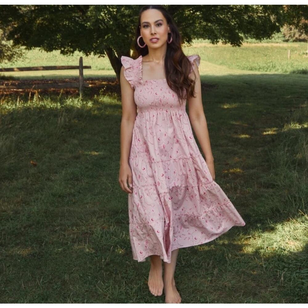 HILL HOUSE HOME Ellie Nap Dress Phenomenal Bridgerton Pink Floral S